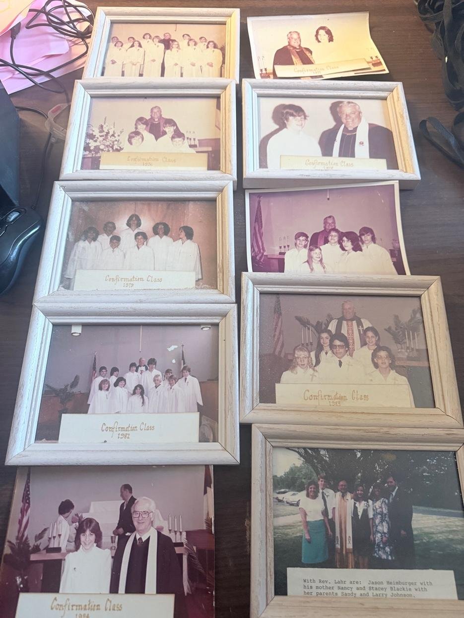 Historic confirmation class photographs from the Memphis Avenue congregation